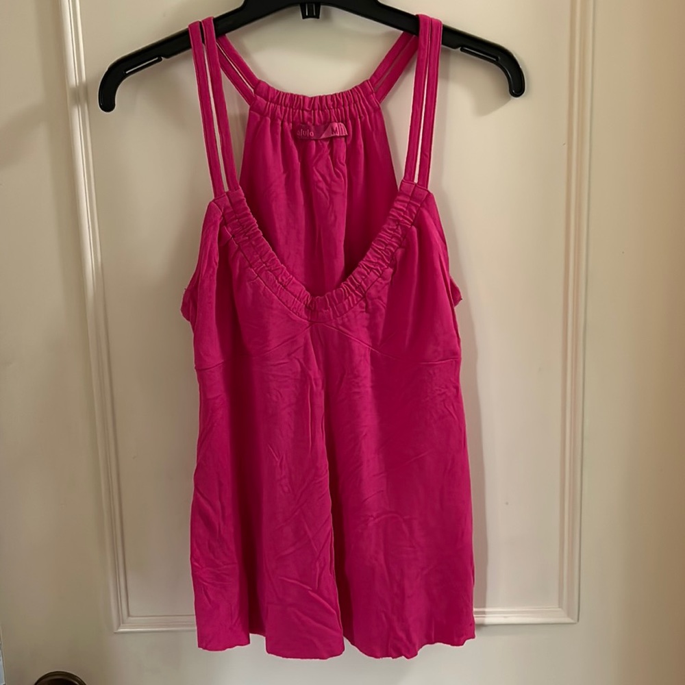 Pink Talula racerback tank top.
